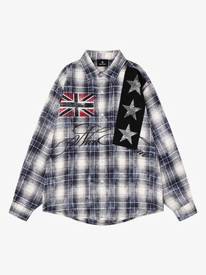 Plaid Star Floral Shirt