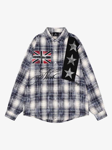 Plaid Star Floral Shirt