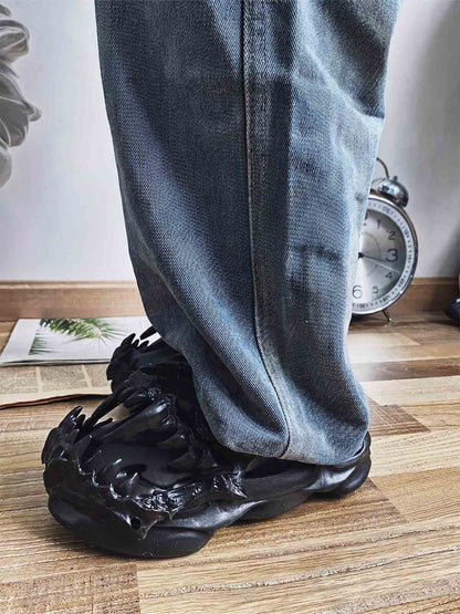 Skull Graphic Non-Slip Clogs