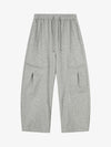 Riveted Pleated Drawstring Barrel Pants 