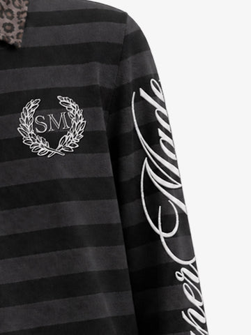 Striped Leopard Polo