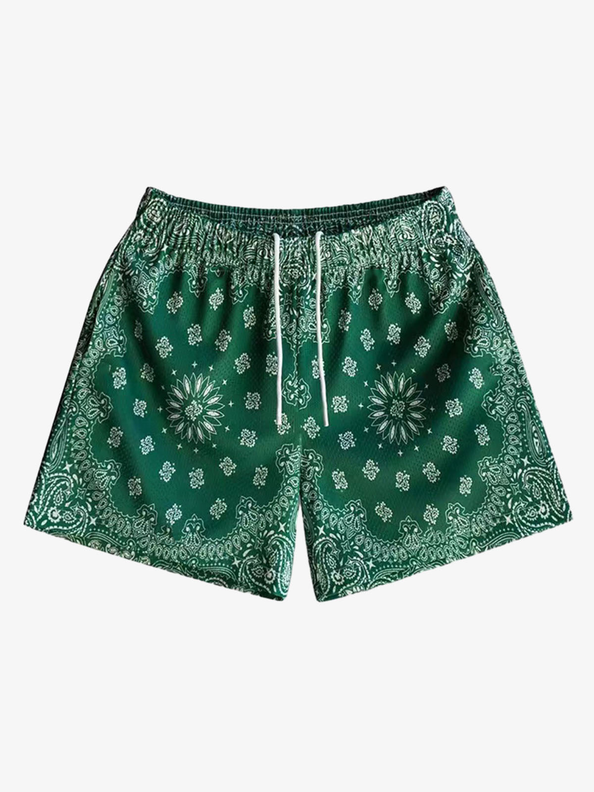 Paisley Print Athletic Sports Shorts