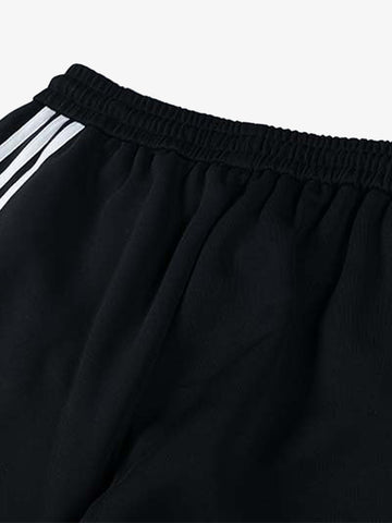 Street Patterned Striped Barrel Casual Pants 