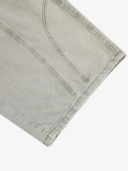 Patchwork Multi-Pocket Workwear Casual Machete Pants 