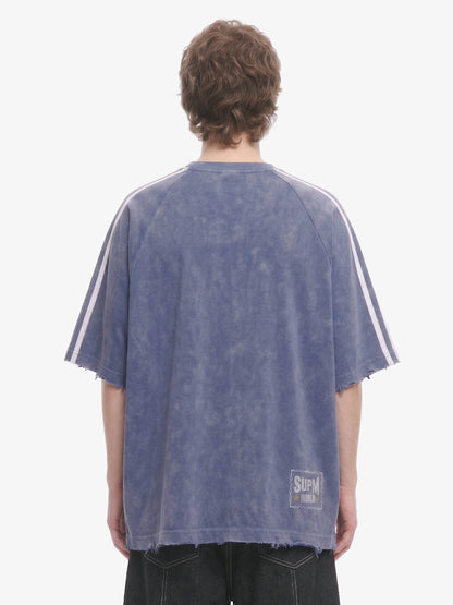 Vintage Washed Number 7 Badge Graphic T-Shirt