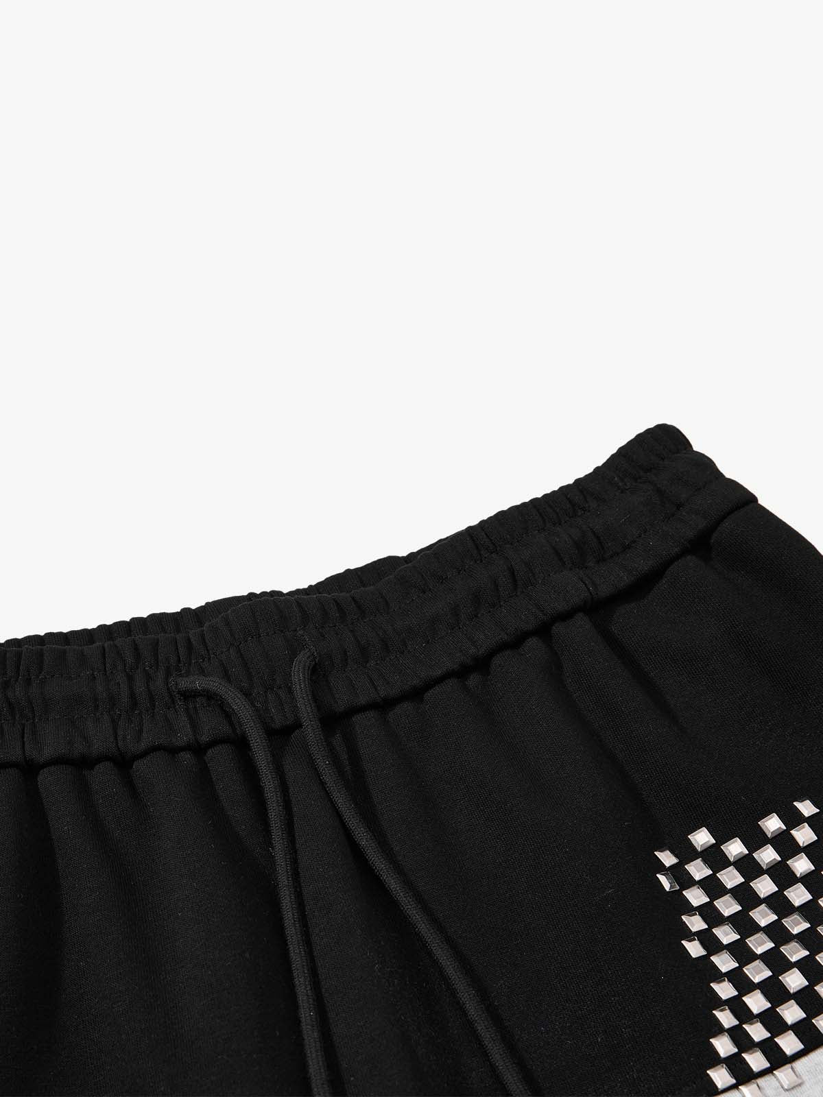 Color Block Drawstring Pants