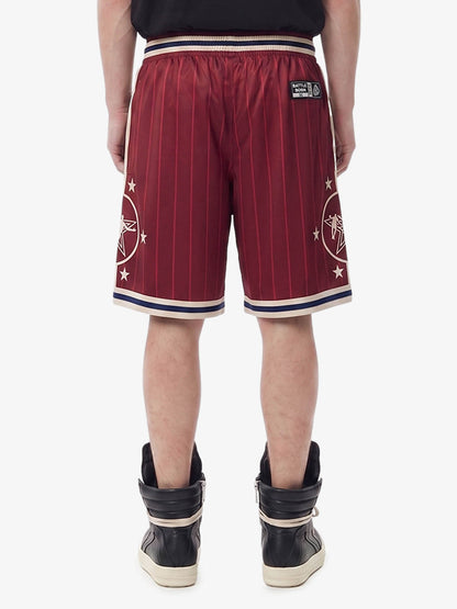 Star Crest Striped Soccer Shorts