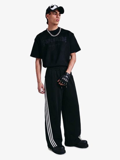 Striped Loose Drape Pants