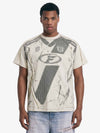 Supermade Trompe L'oeil Halftone Jersey Graphic T-Shirt 