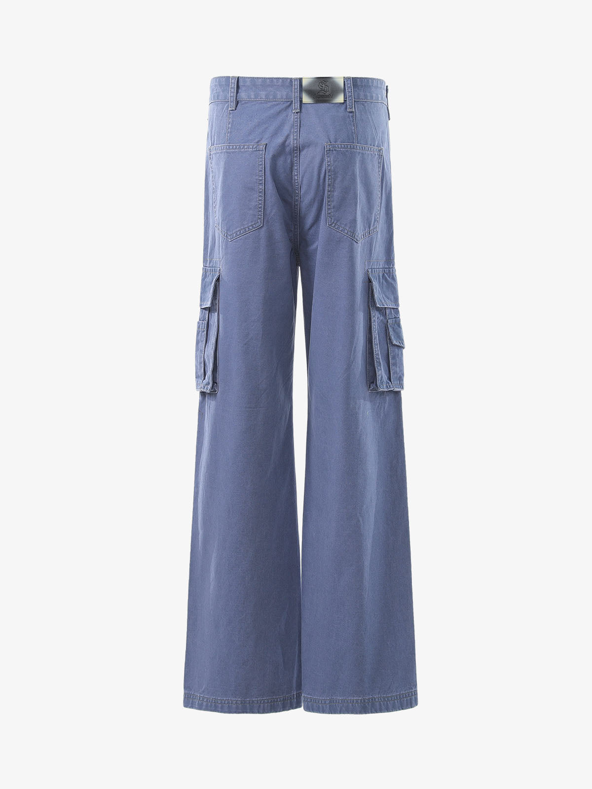 Vintage Belt Print Cargo Pants 