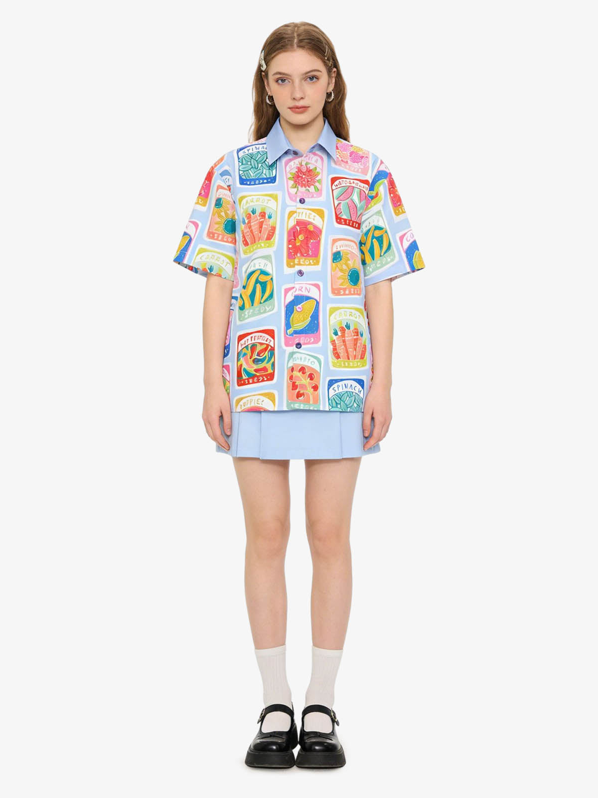 Vintage Seed Packet Cuban Shirt