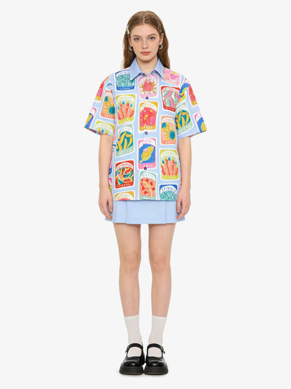 Vintage Seed Packet Cuban Shirt