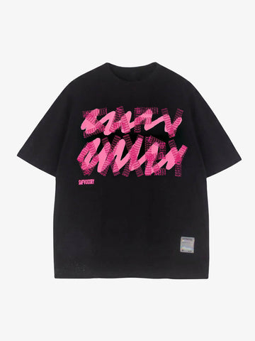 Thesupermade Creative Alphabet Printed T-Shirt 