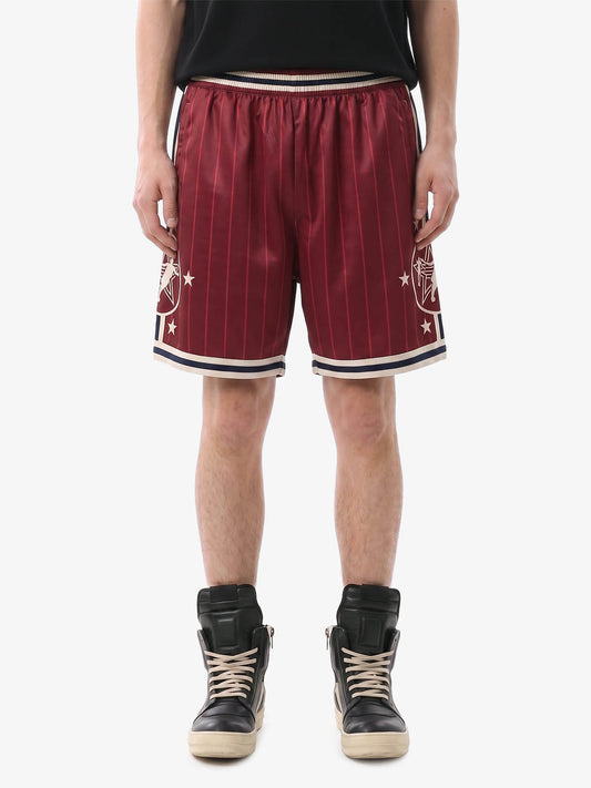 Star Crest Striped Soccer Shorts