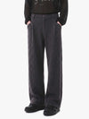 Retro Wool Blend Pleated Baggy Trousers