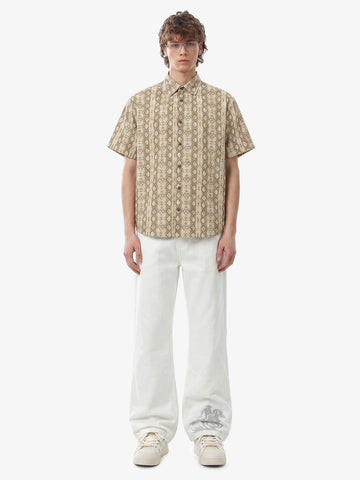 Snakeskin Stripe Short Sleeve Shirt