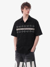 Barbed Wire Graphic Short Sleeve Shirt