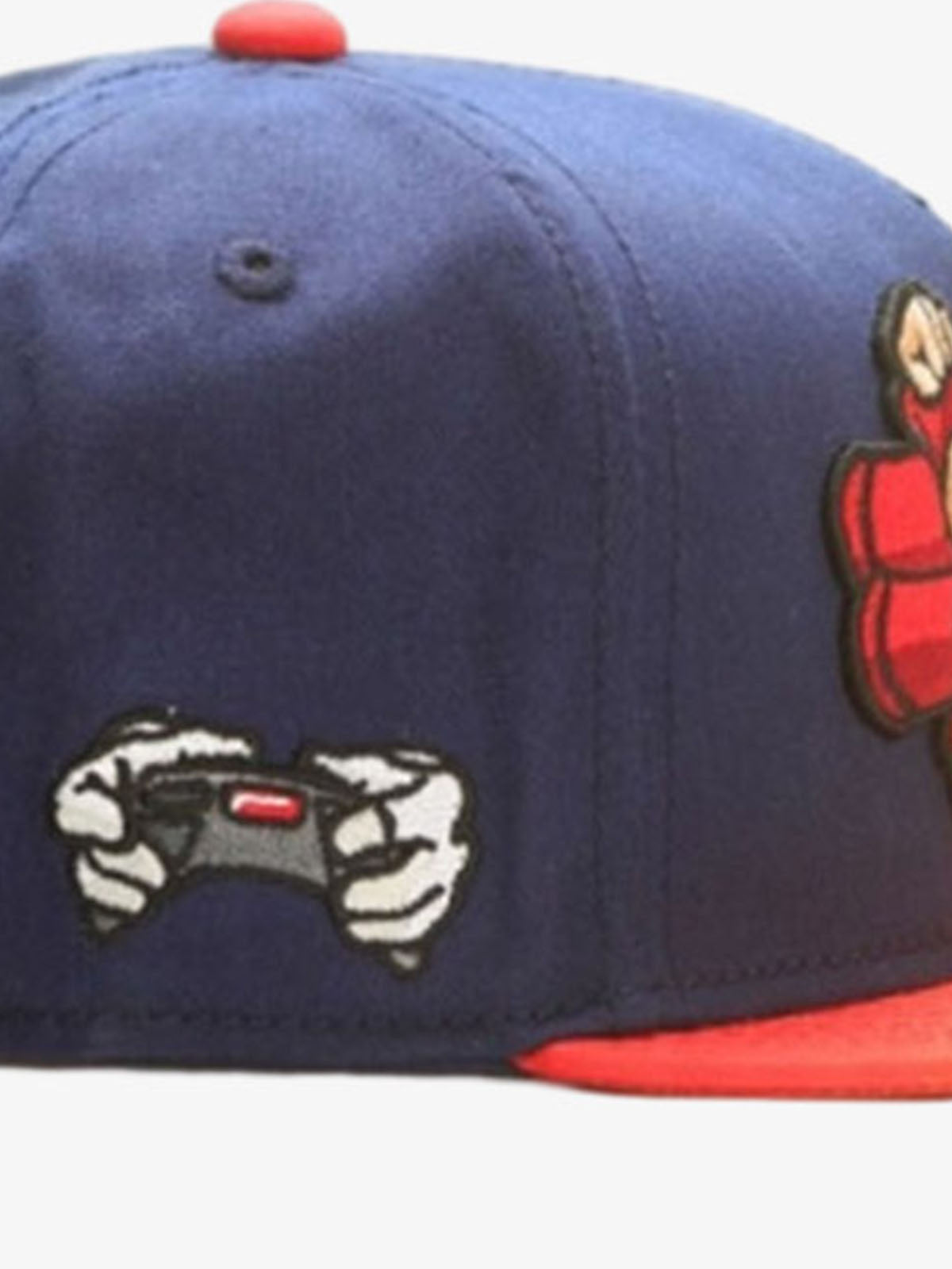 Graphic Embroidered Color Block Baseball Cap