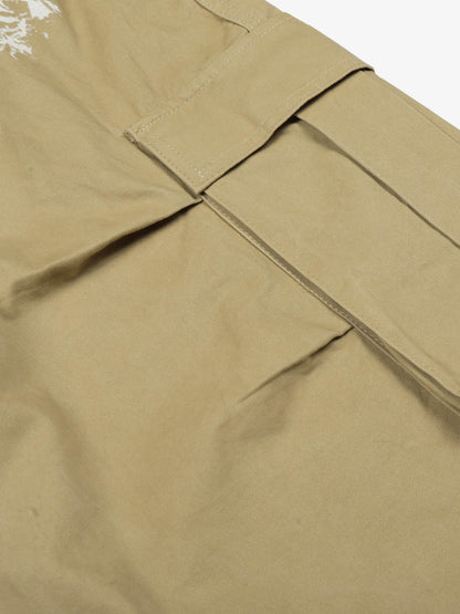 Gothic Cross Graphic Cargo Shorts