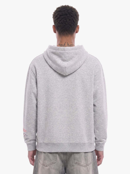 Detachable Hair Clip Decoration Zip Up Hoodie 