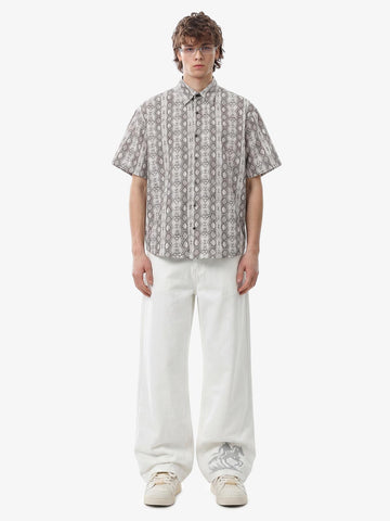 Snakeskin Stripe Short Sleeve Shirt