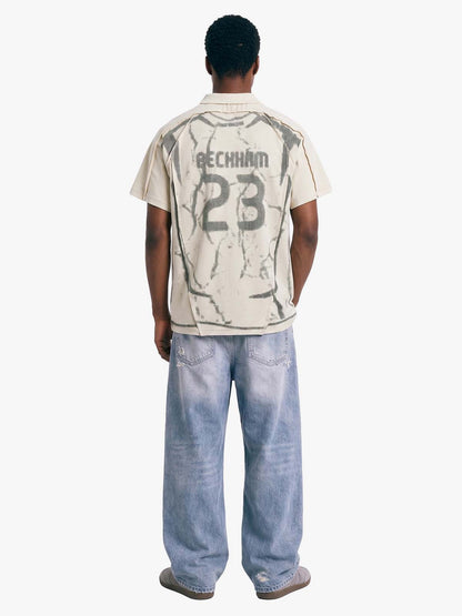 Supermade Trompe L'oeil Halftone Jersey Graphic T-Shirt 