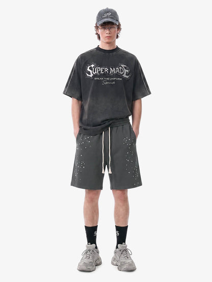 Studded Jersey Sweat Shorts - 2630