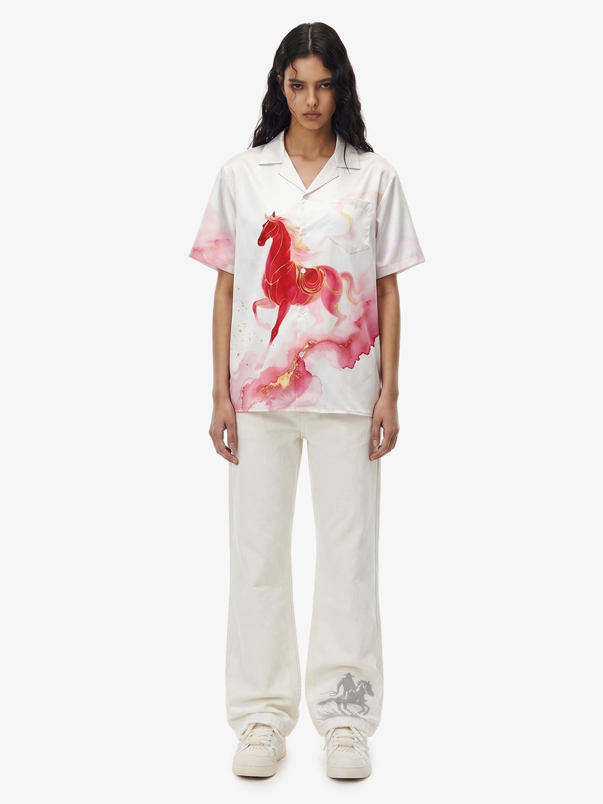 Horse Print Hawaiian Shirt