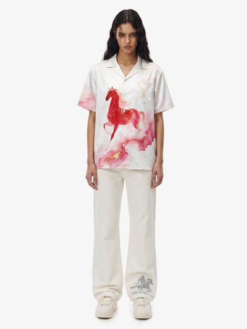 Horse Print Hawaiian Shirt