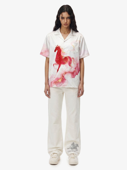 Horse Print Hawaiian Shirt