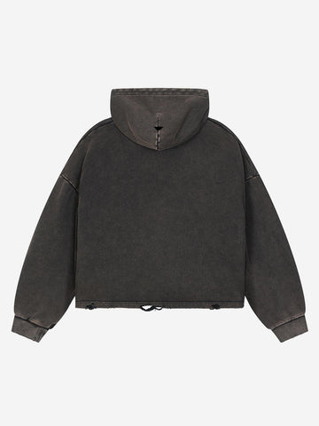 Scorpion Graphic Washed Distressed Hoodie