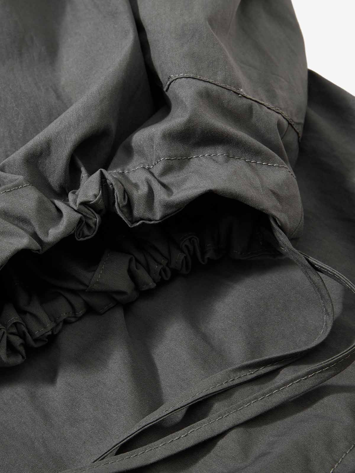 Nylon Cargo Culottes – Lightweight Elastic Waist Utility Pants