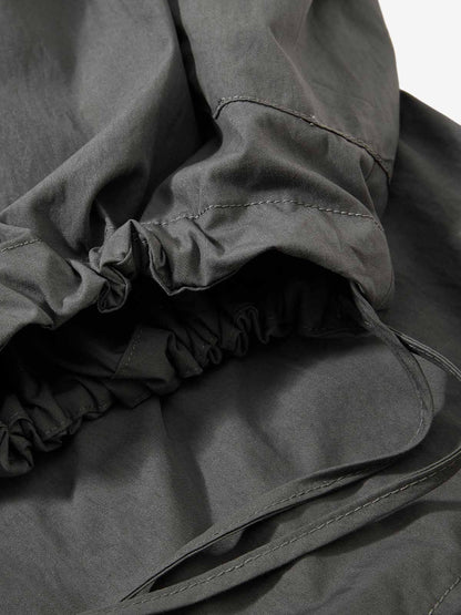 Nylon Cargo Culottes – Lightweight Elastic Waist Utility Pants