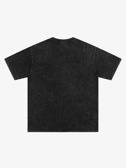 Vintage Washed Distorted Graphic T-Shirt 
