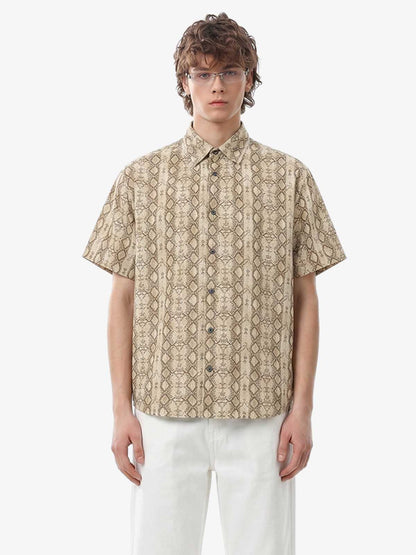 Snakeskin Stripe Short Sleeve Shirt