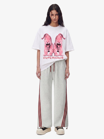 Striped Loose Drape Pants