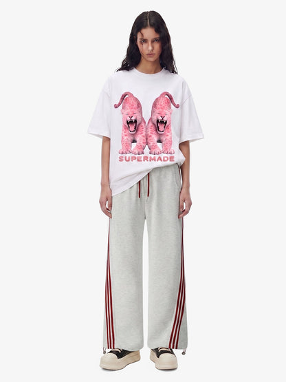 Striped Loose Drape Pants