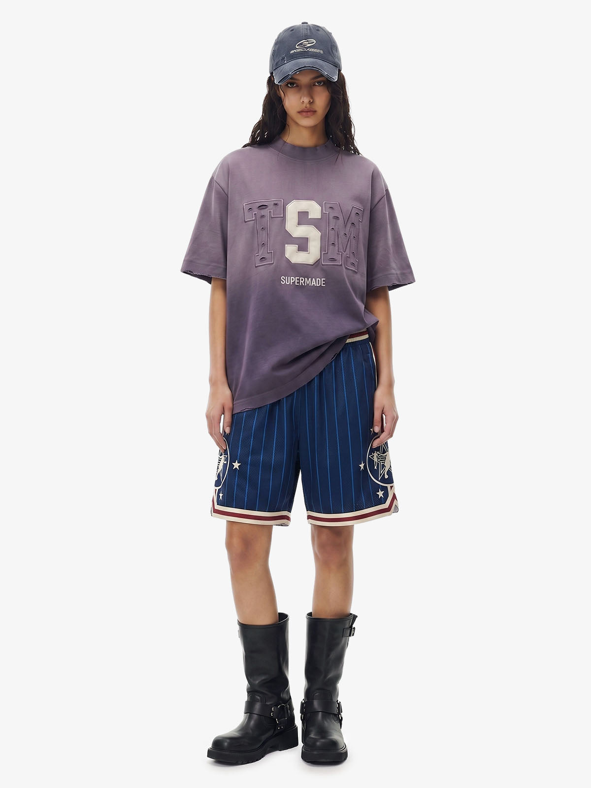 Star Crest Striped Soccer Shorts
