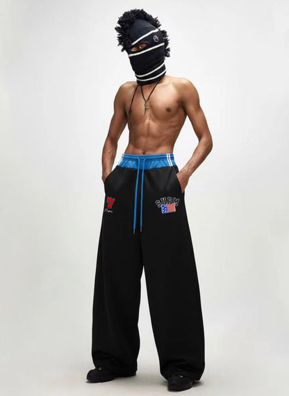 Vintage Paratrooper Layered Look Sweatpants - 2556 