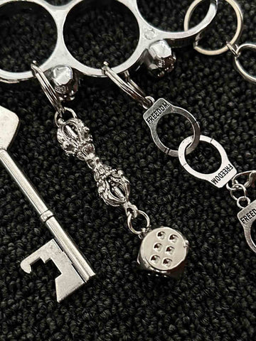 Knuckle Duster Multi-Charm Keychain