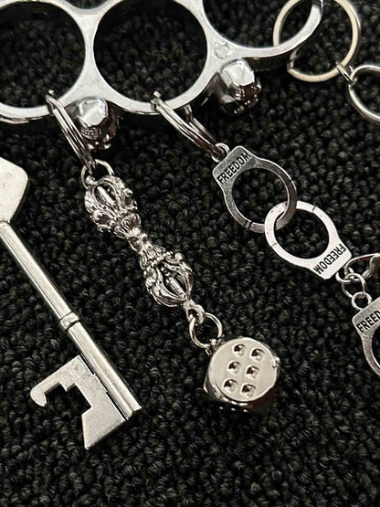 Knuckle Duster Multi-Charm Keychain