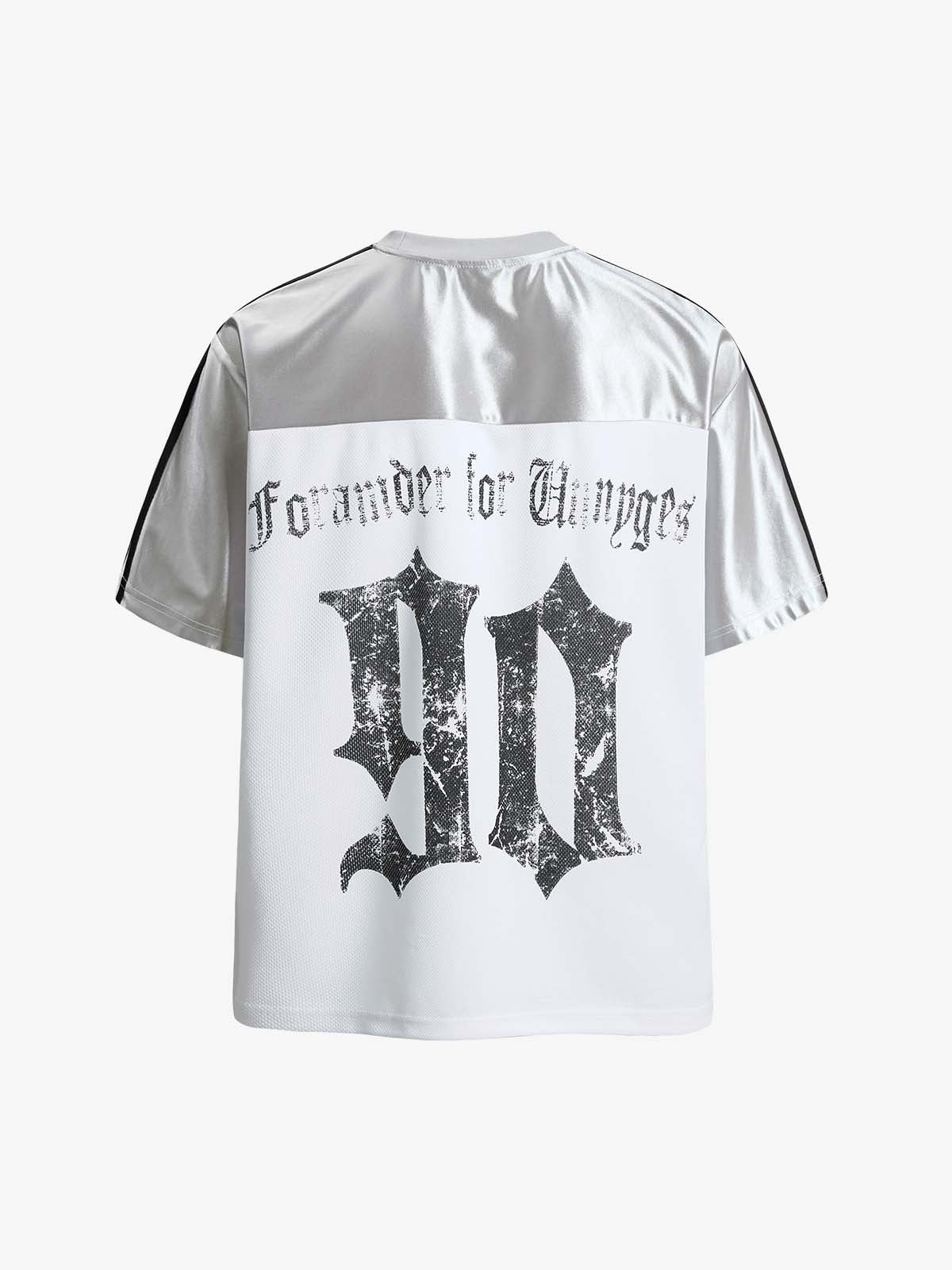 Supermade Gothic Chrome Mixed-Media Retro Jersey 