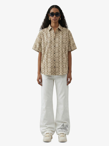Snakeskin Stripe Short Sleeve Shirt