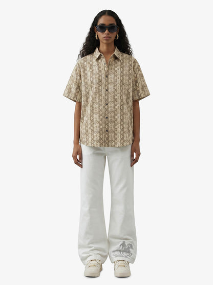 Snakeskin Stripe Short Sleeve Shirt