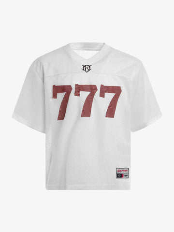 Jersey Letter Print Quick Dry V-neck T-shirt - 2389 
