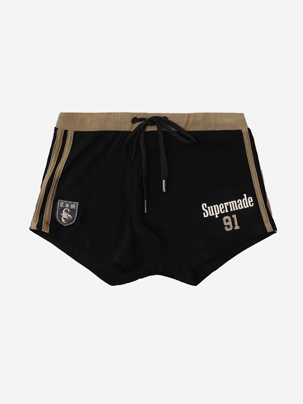 Y2K Graphic Striped Sporty Shorts