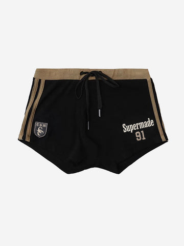 Y2K Graphic Striped Sporty Shorts