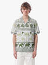 Tropical Elephant Palm Cuban Shirt