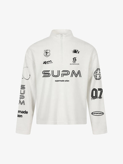 F1 Racing Waffle Half-Zip Tee