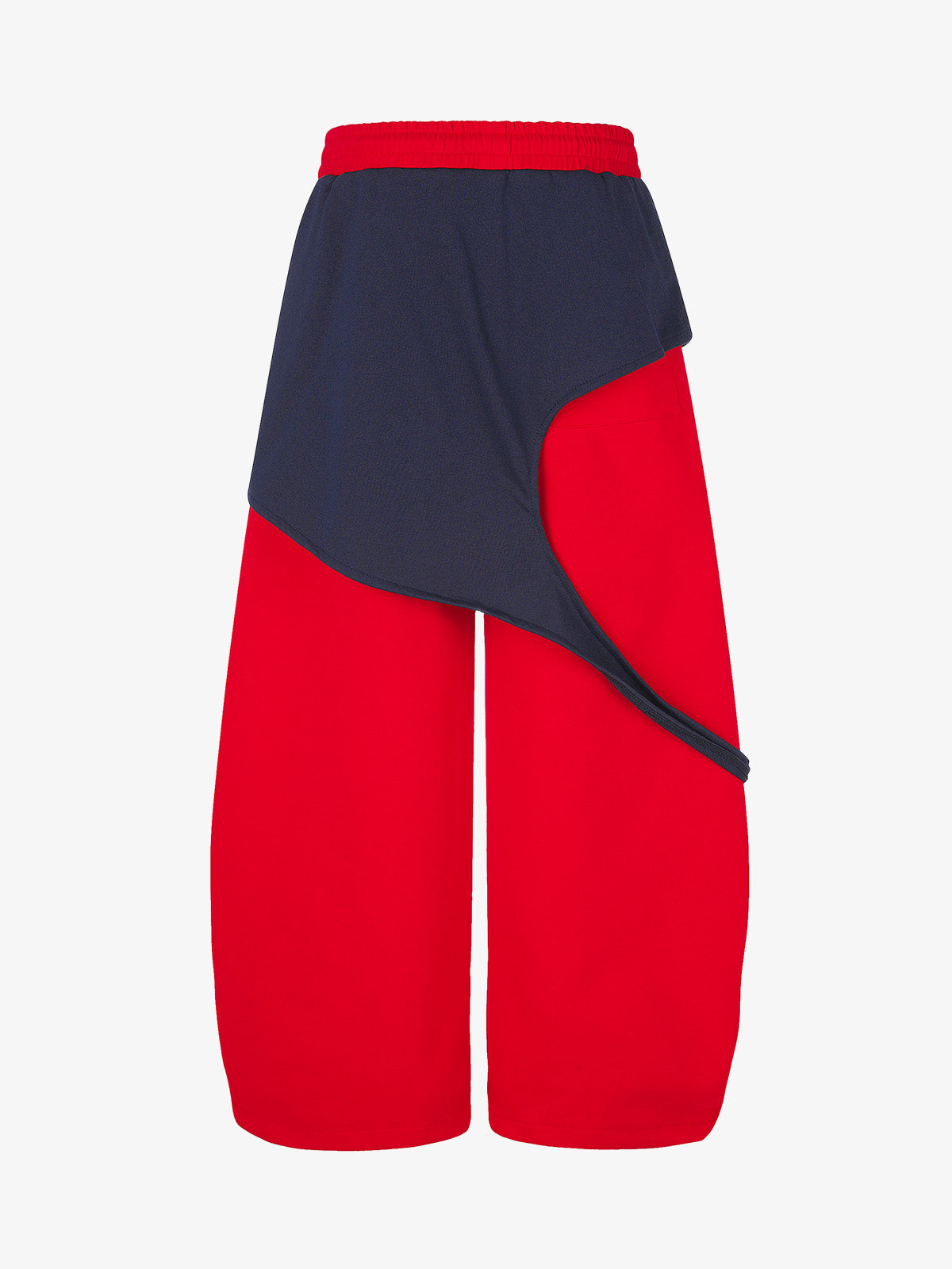 Mock Layer Patchwork Baggy Sweatpants